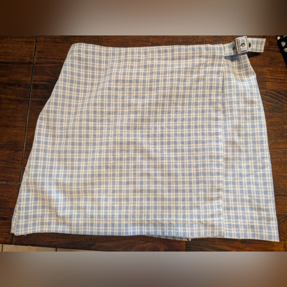Blue Plaid Women's Skirt